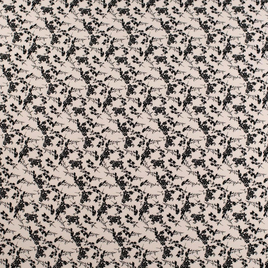 MICRO FOURWAY ESTAMPADO BLANCO BRILLANTE CON FLORES PEQUEÑAS
