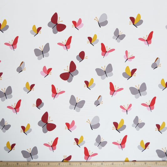 MICRO FOURWAY ESTAMPADO BLANCO BRILLANTE CON MARIPOSAS