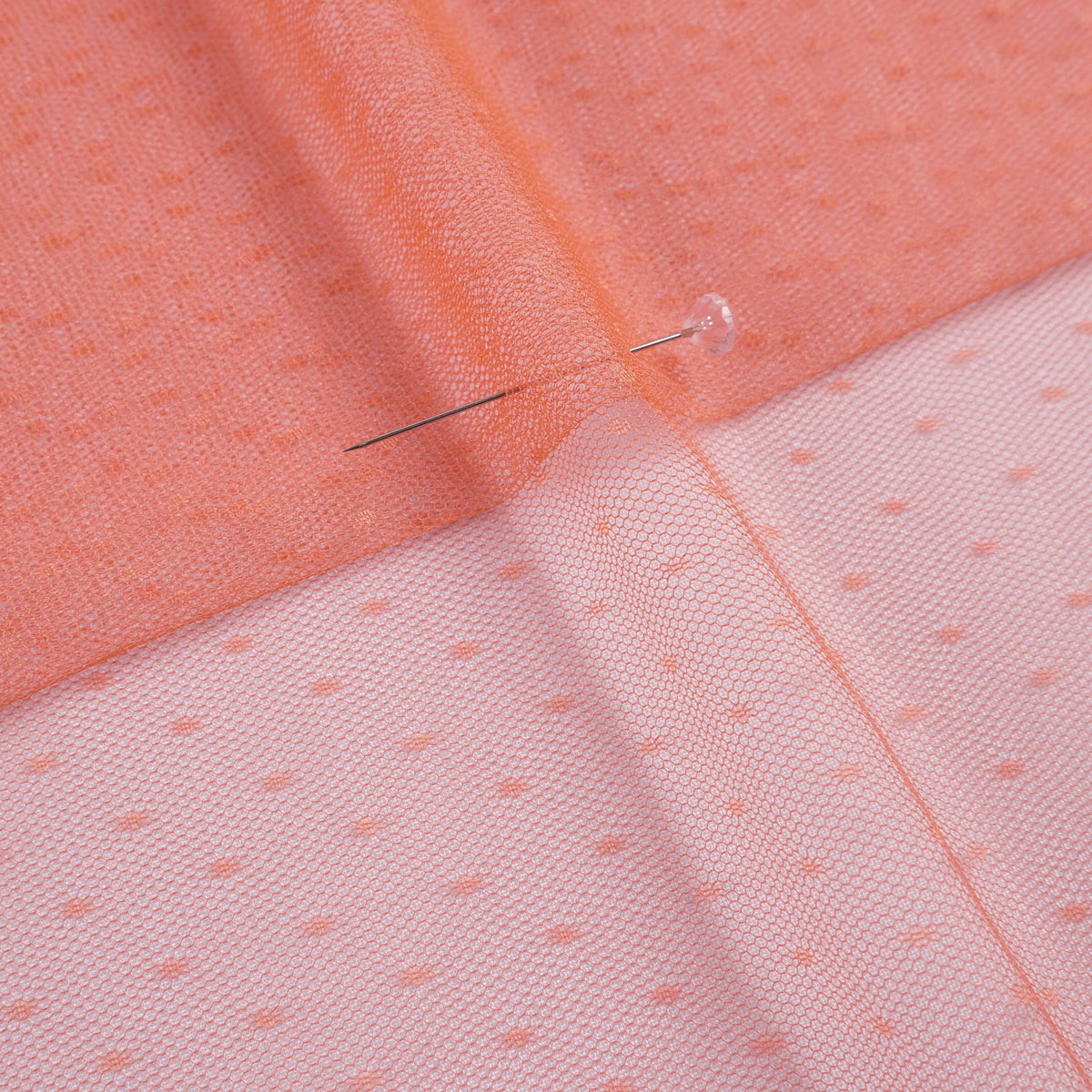 TUL PLUMETI CHLOE CORAL QUEMADO