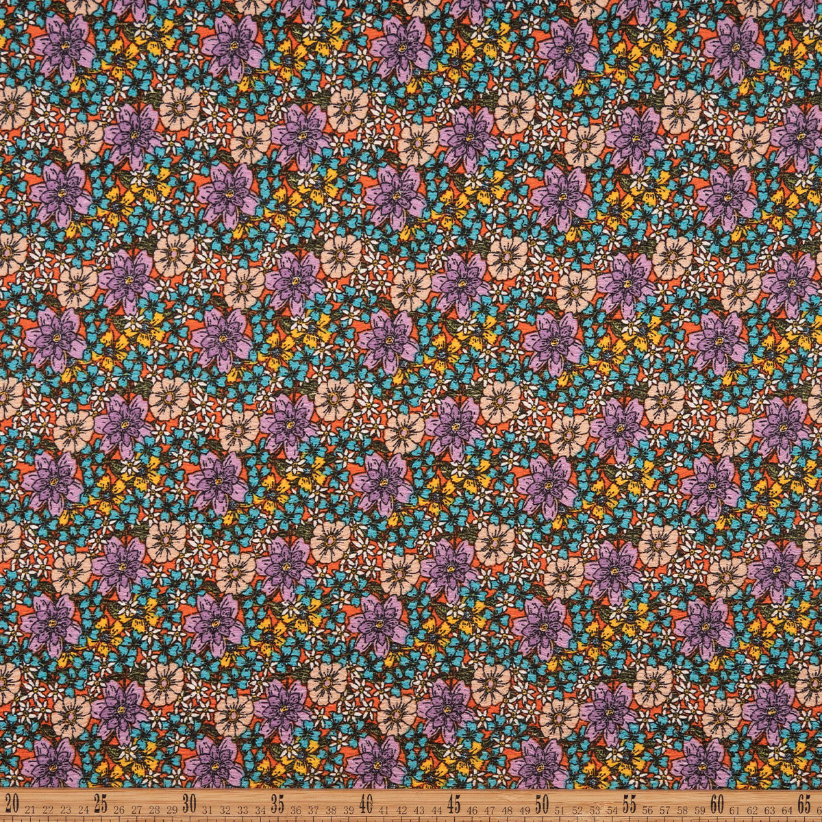 DRAPE ESTAMPADO NARANJA LADRILLO QUEMADO