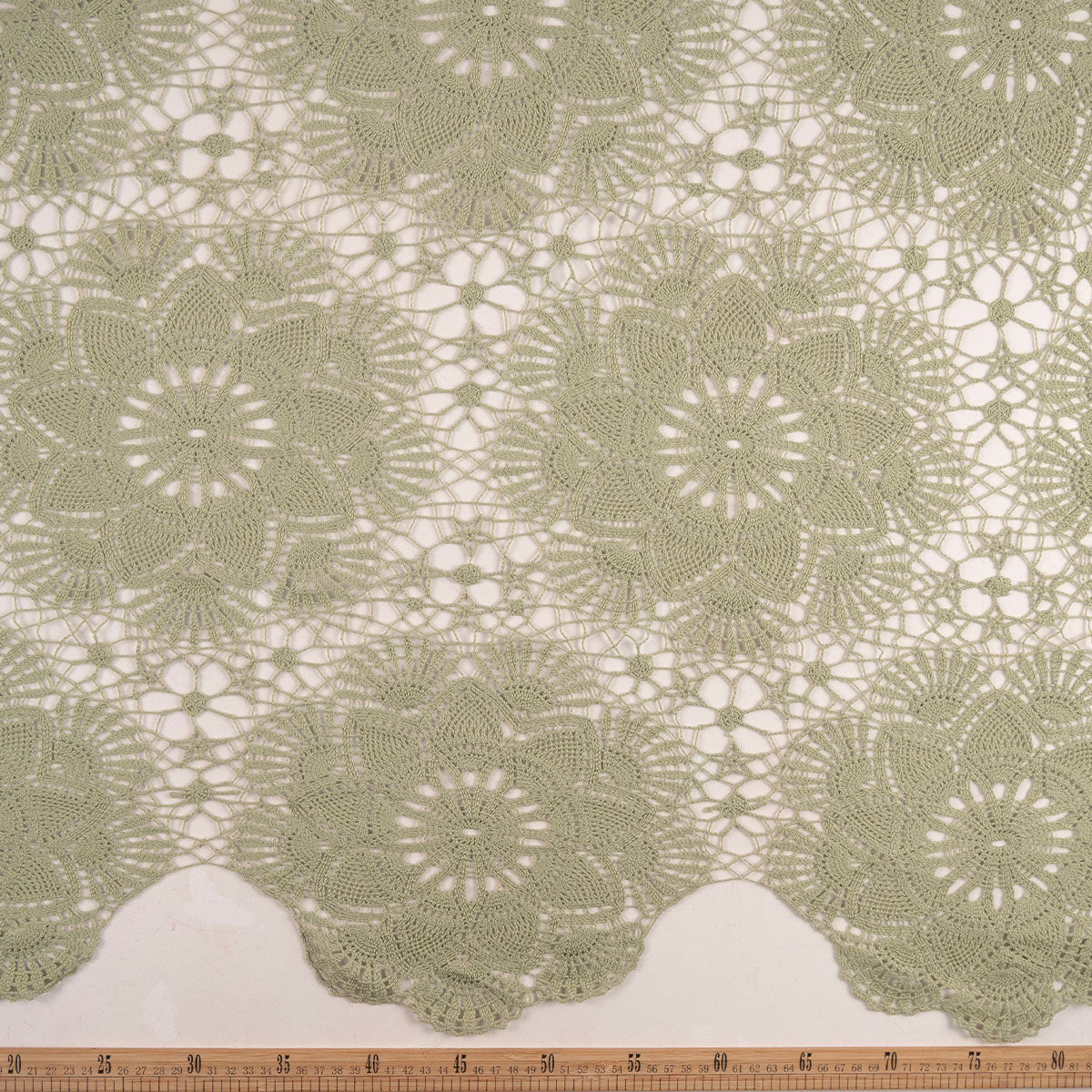 MACRAME BLANCO VERDE RESEDA CON MANDALAS