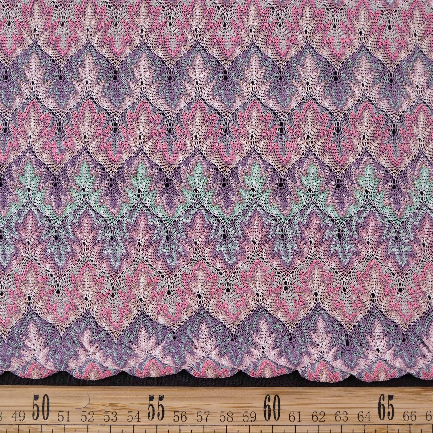 MACRAME ROSA APRICOT HOJAS