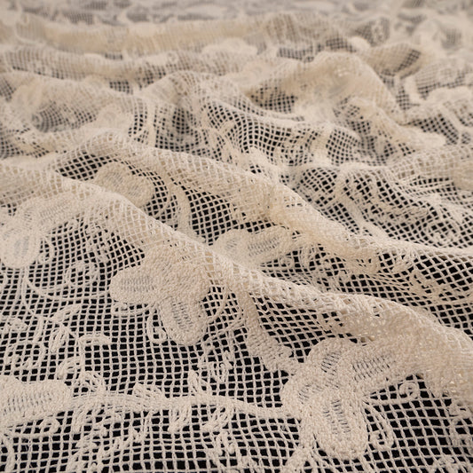 MACRAME BLANCO PAPIRO CON FLORES