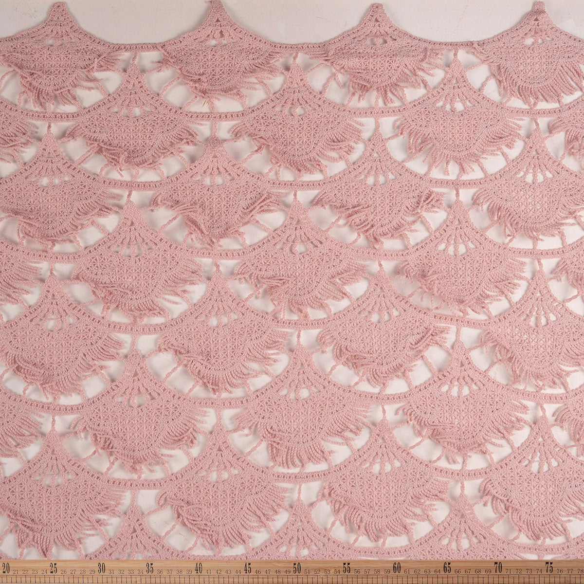 MACRAME BLANCO ROSA VIEJO