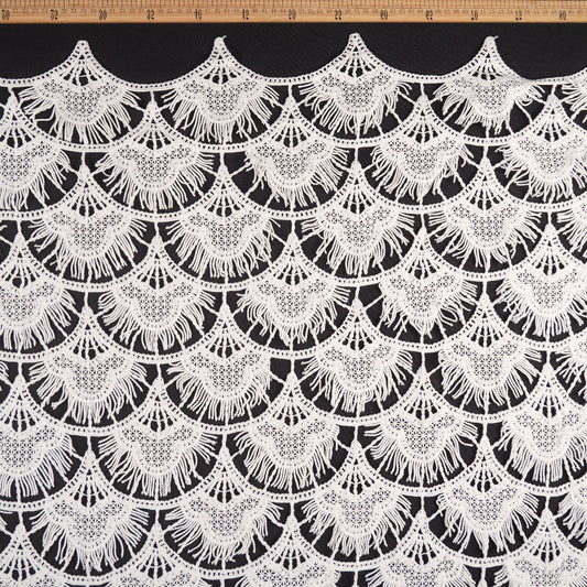 MACRAME BLANCO AZULADO