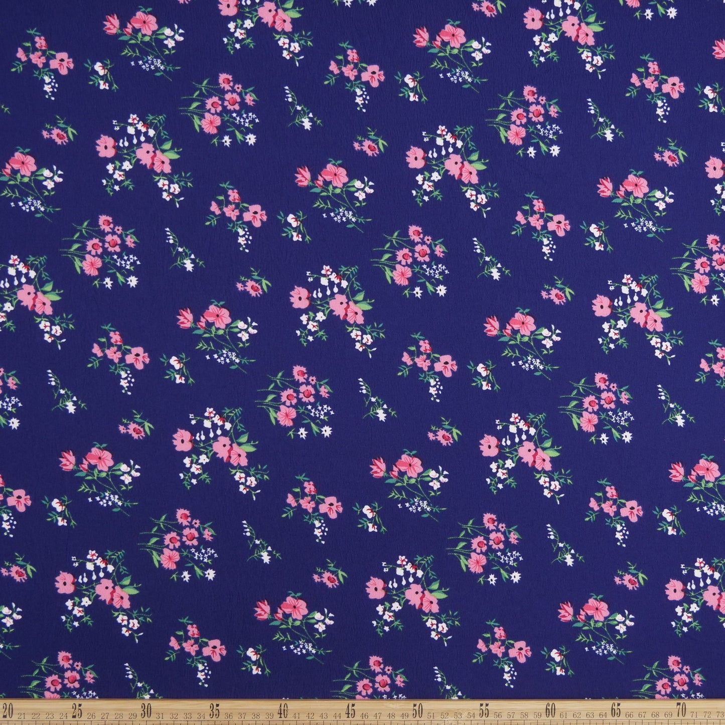CREPE CEY ESTAMPADO AZUL ECLIPSE FLORAL ROSA