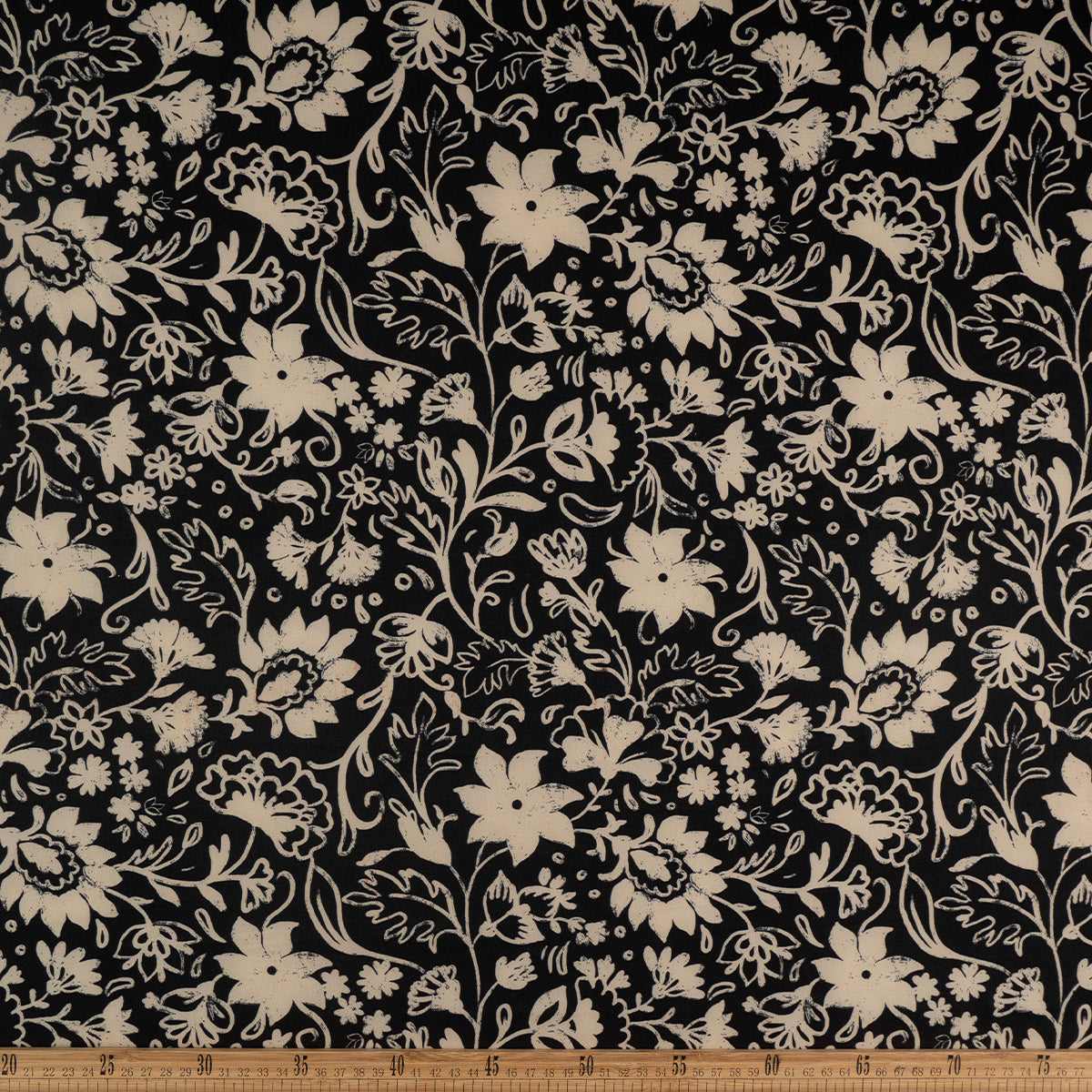 MICRO FOURWAY DIGITAL NEGRO METEORITO FLORAL EN NEGRO Y NATURAL