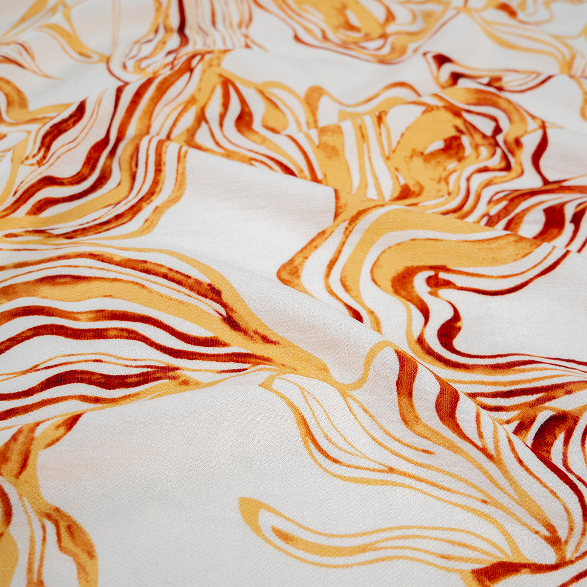 CREPE GILLY DIGITAL PRINT AMARILLO OCASO DORADO MARMOLADO