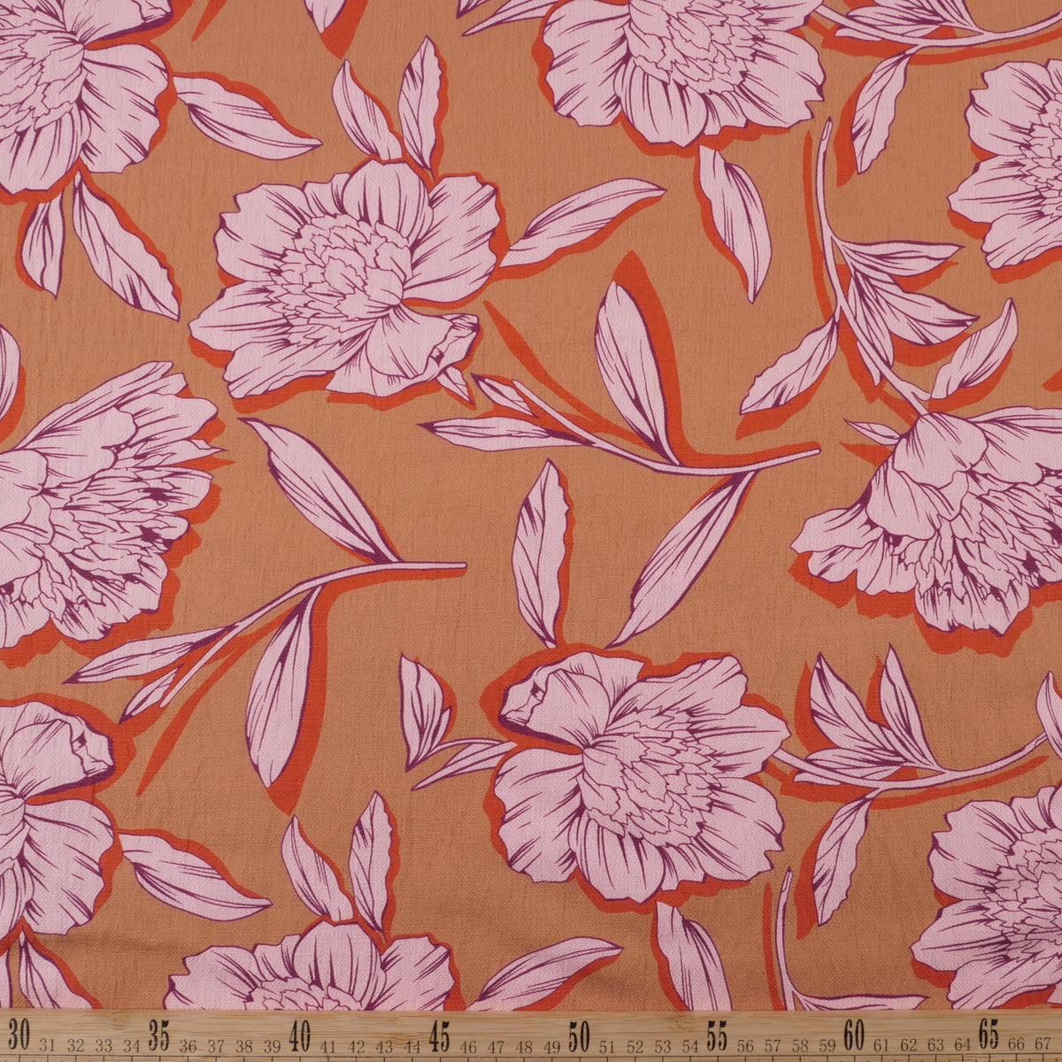 CREPE GILLY DIGITAL PRINT BEIGE ANGORA