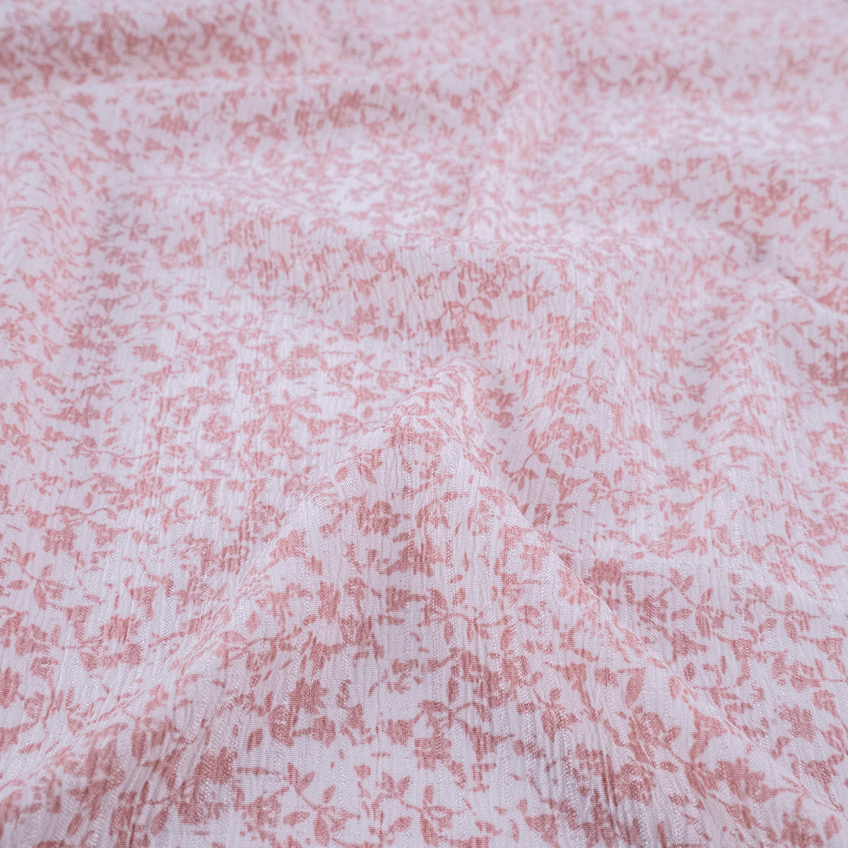 CREPE MARINA ESTAMPADO BLANCO ESTRELLA FLORAL PEQUEÑO