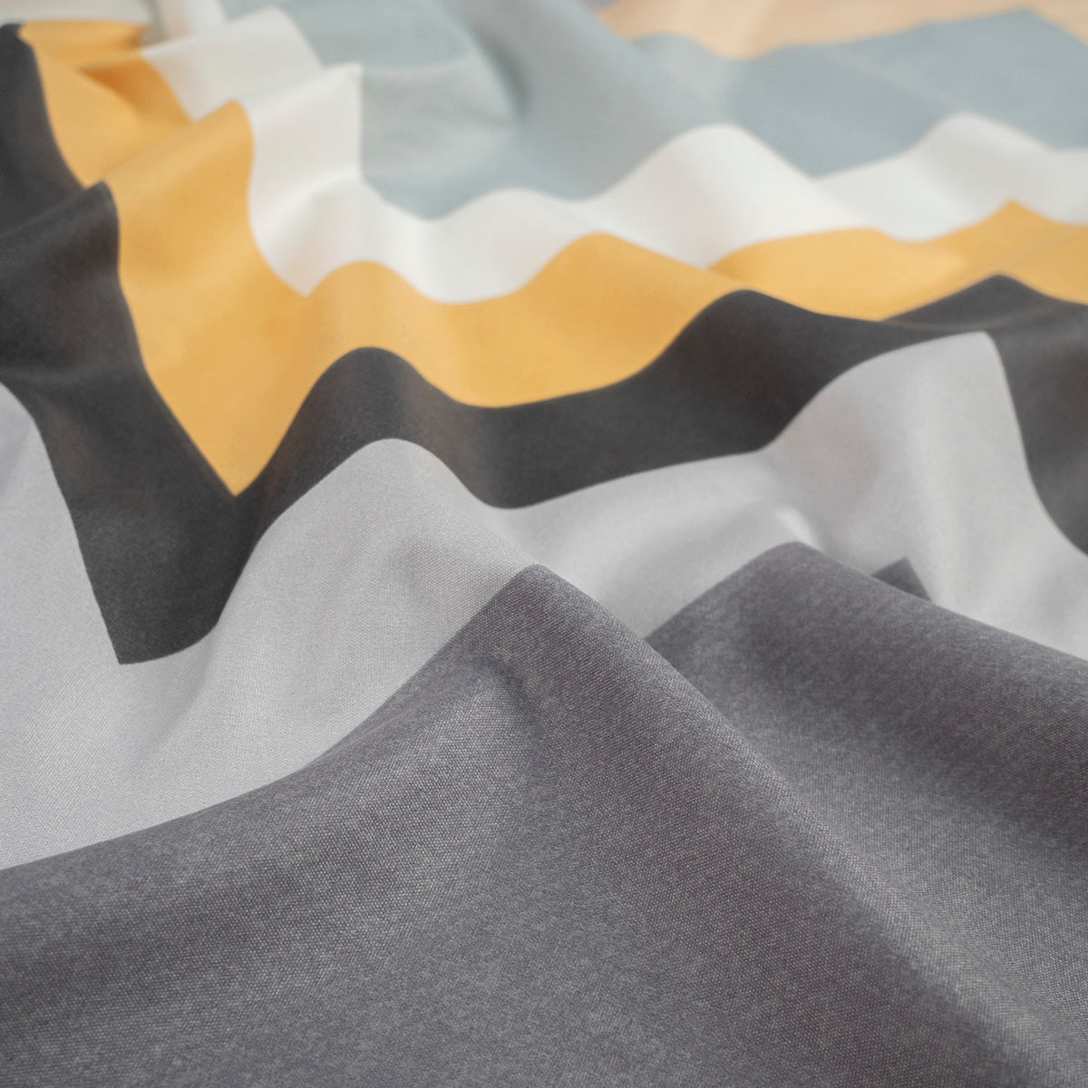 PERCAL ESTAMPADO GRIS ALLOY LINEAS EN ZIGZAG