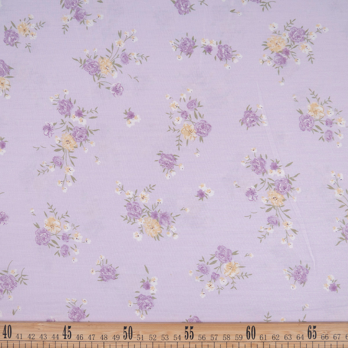 PERCAL 200 HILOS ESTAMPADA LILA LAVANDA FLORAL