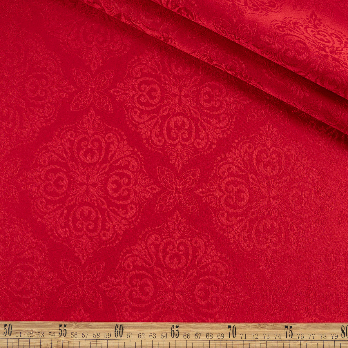 BROCATO ROJO CARMESI DAMASCO