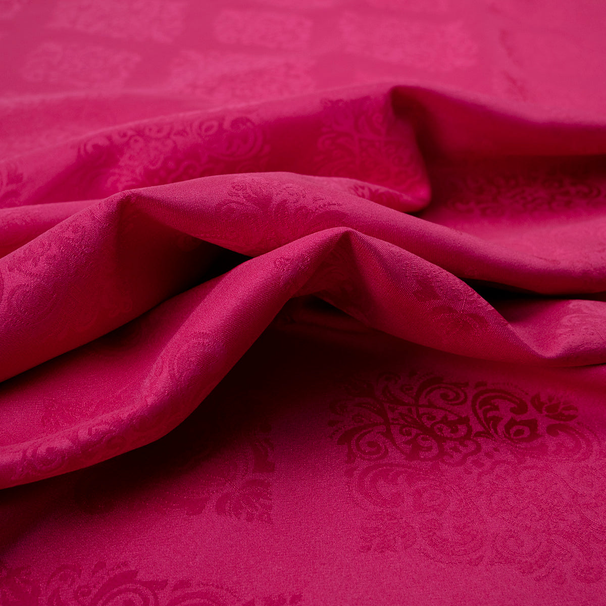 BROCATO FUCSIA FLAMBE ARABESCOS