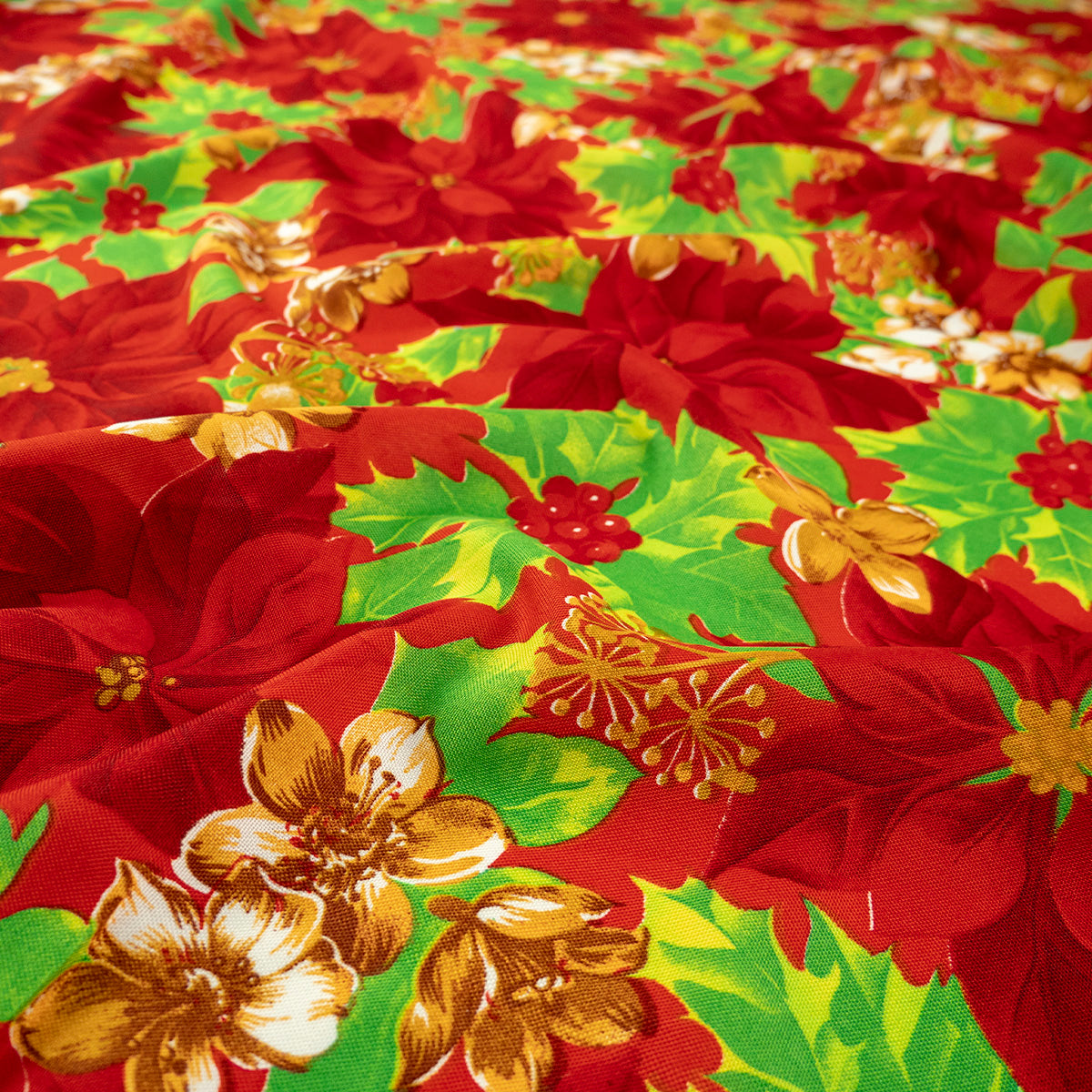 MANTELERIA NAVIDAD ROJO CARMESI