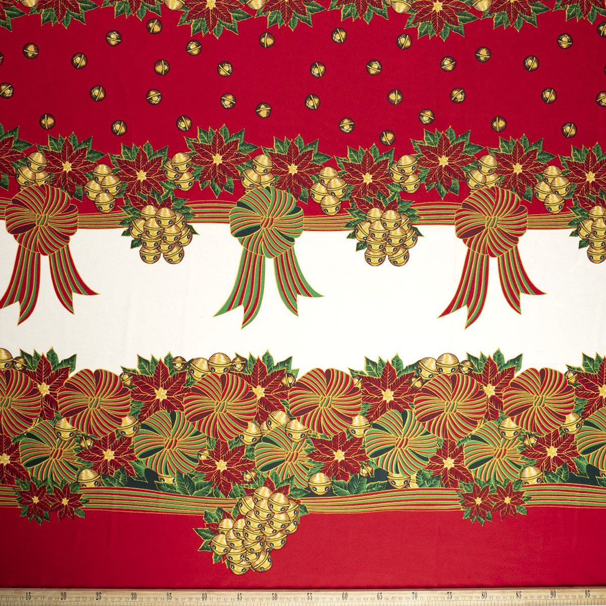 MANTELERIA NAVIDAD ROJO CARMESI