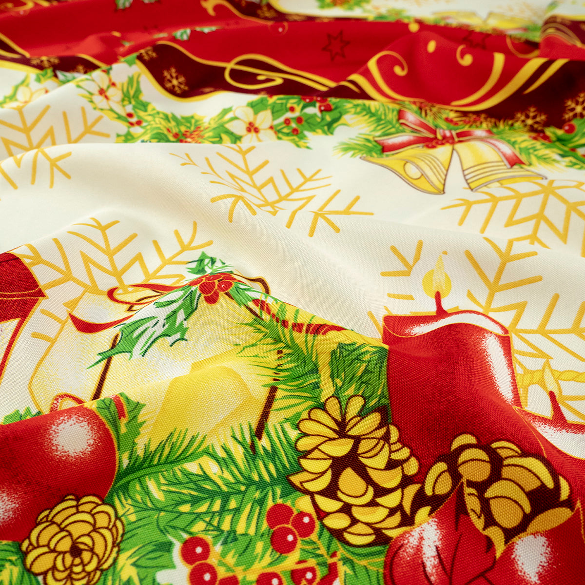 MANTELERIA NAVIDAD BLANCO PAPIRO