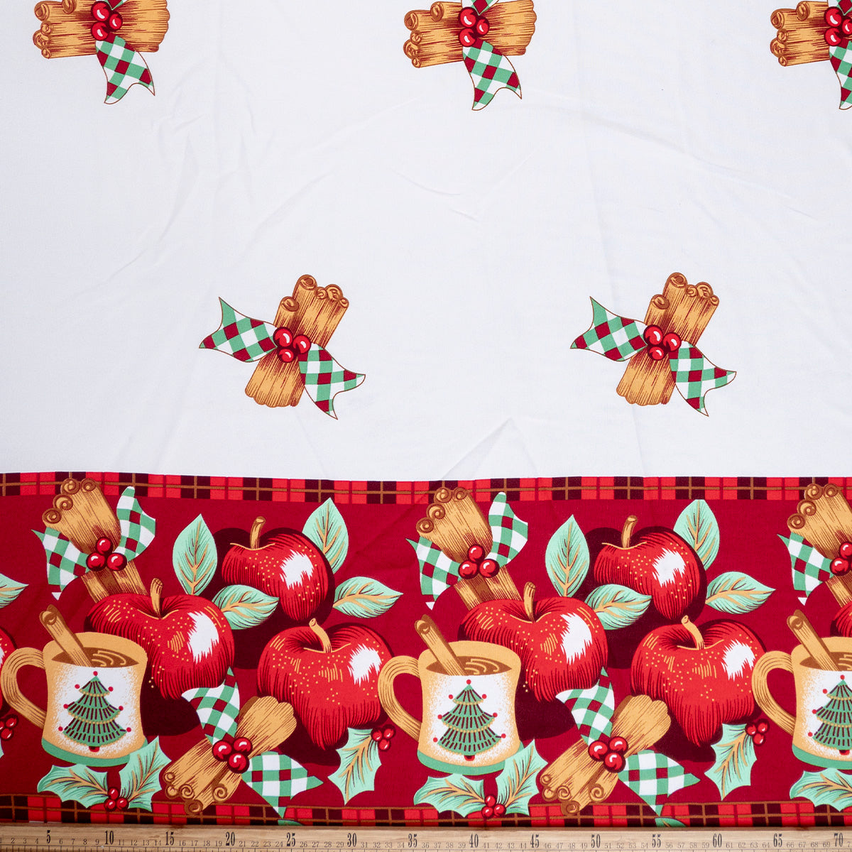 MANTELERIA NAVIDAD ROJO CARMESI