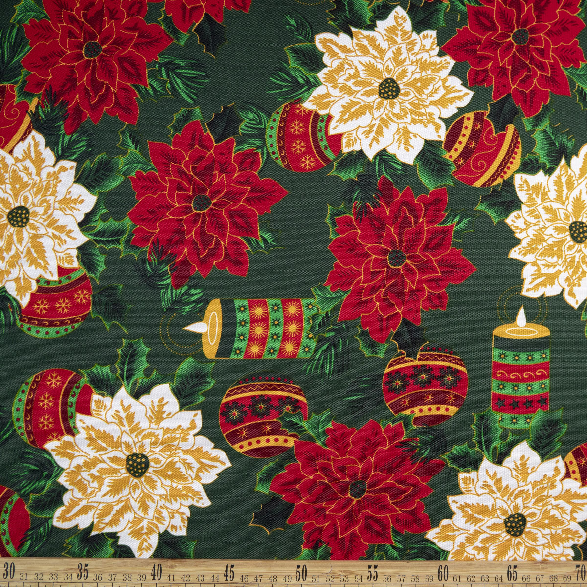 MANTELERIA NAVIDAD VERDE VERDANT