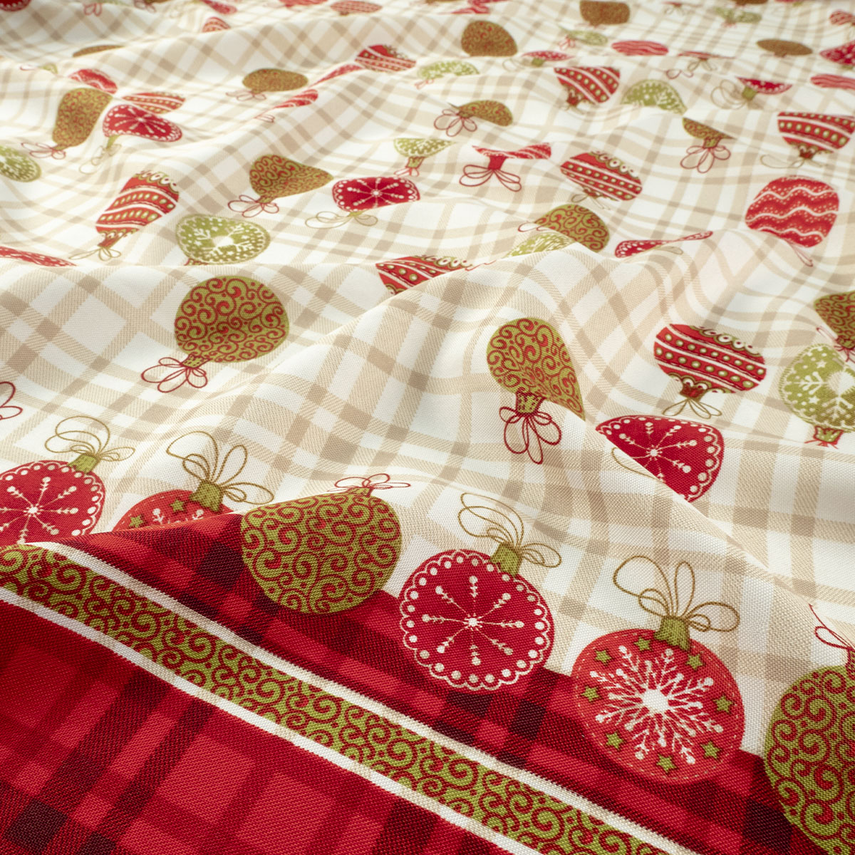 MANTELERIA NAVIDAD ROJO MARTE