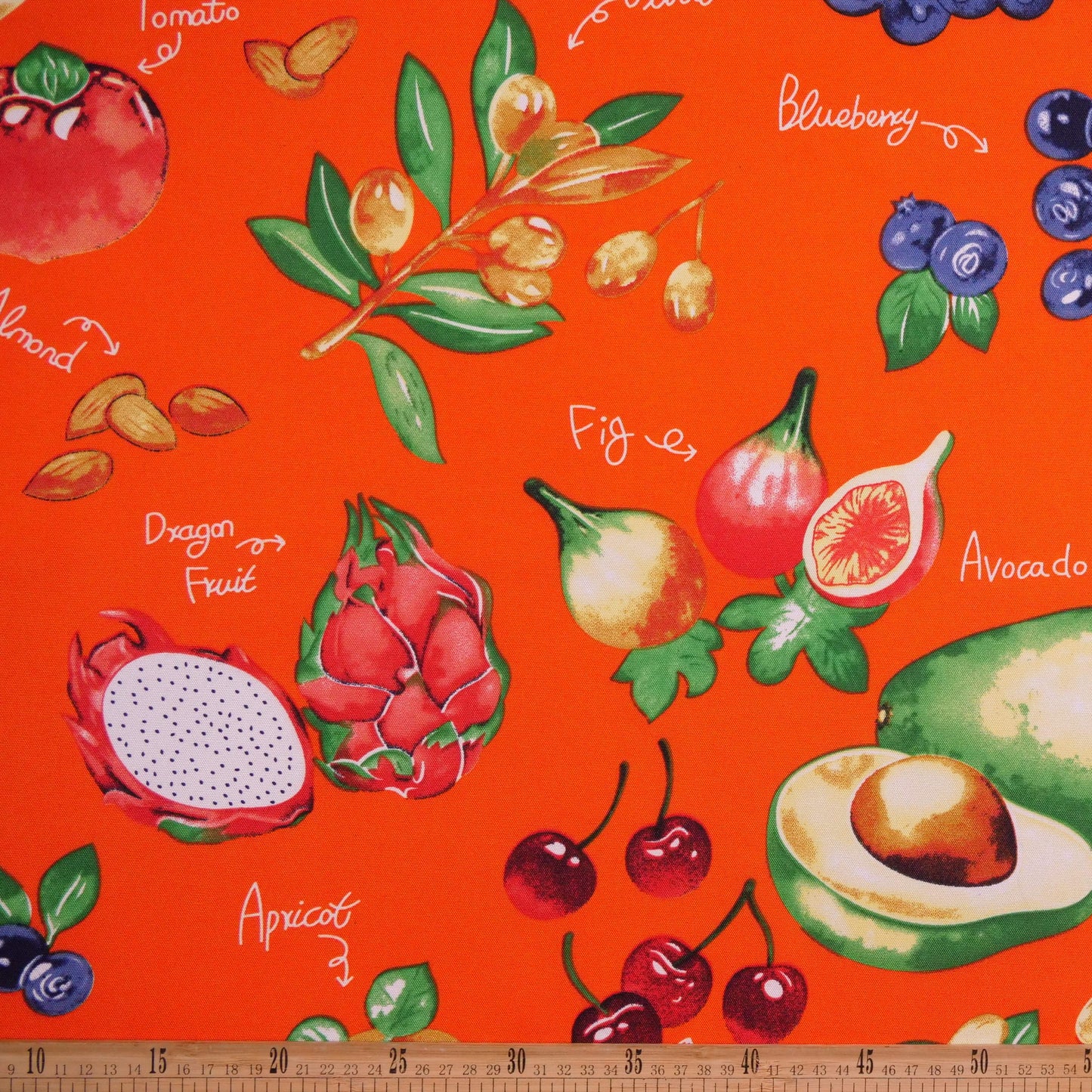 MANTELERIA ESTAMPADO FUCSIA REMOLACHA FRUTAS SILVESTRES