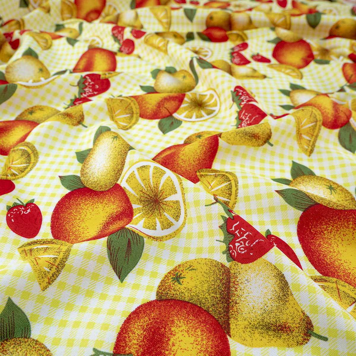 MANTELERIA ESTAMPADA AMARILLO SUPER LIMON