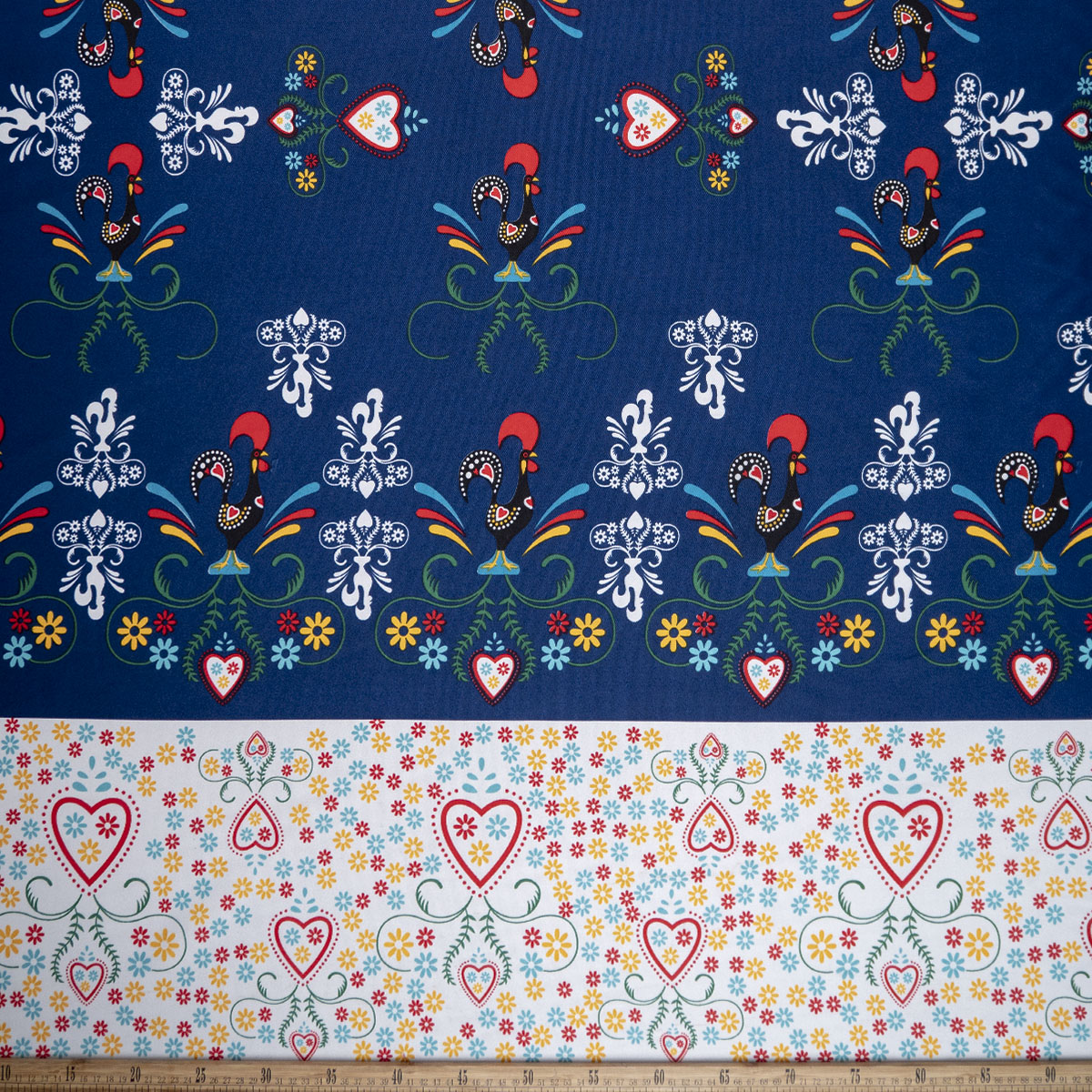 MANTELERIA ESTAMPADA AZUL SURF GUARDA