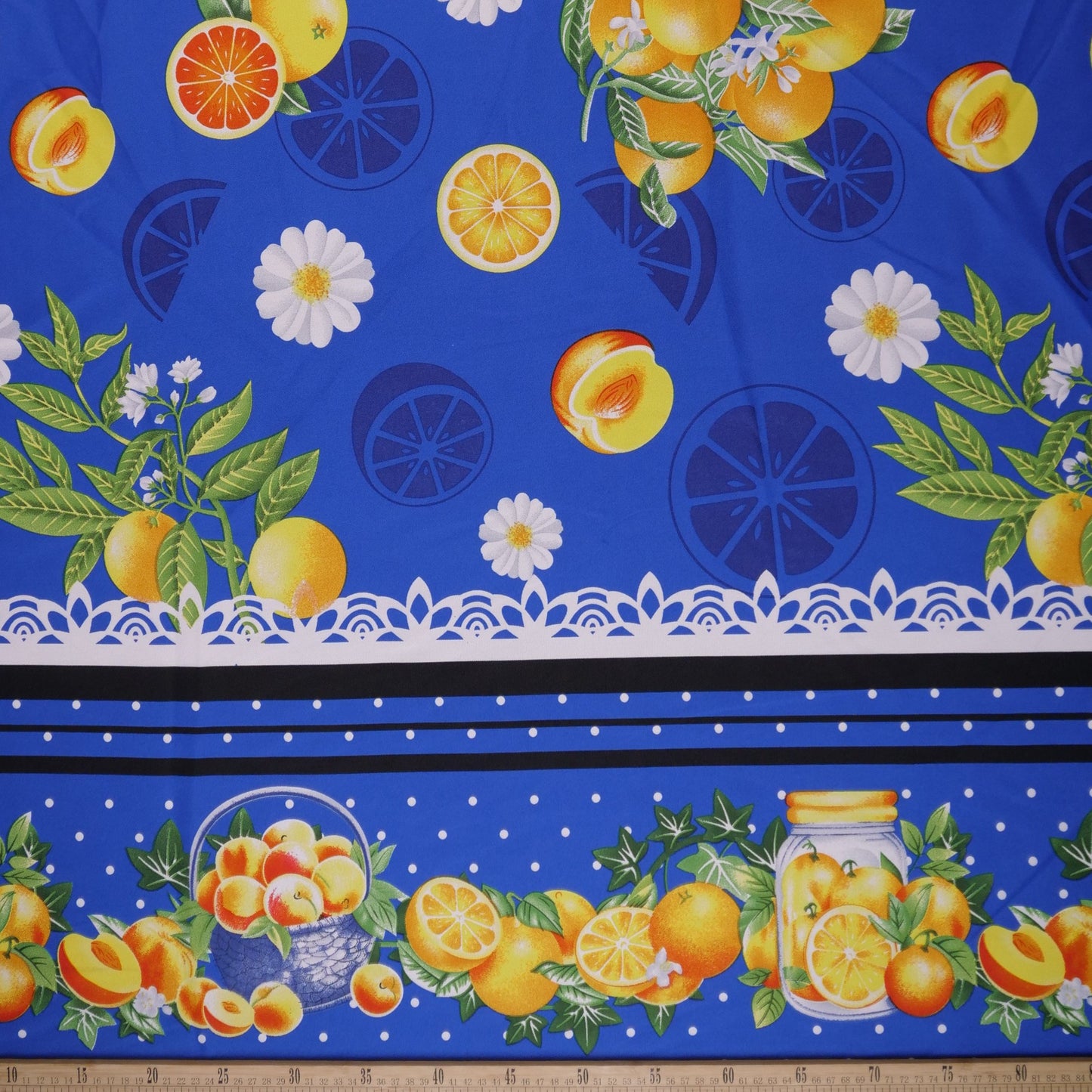 MANTELERIA ESTAMPADO AZUL OLIMPIA FRUTAL