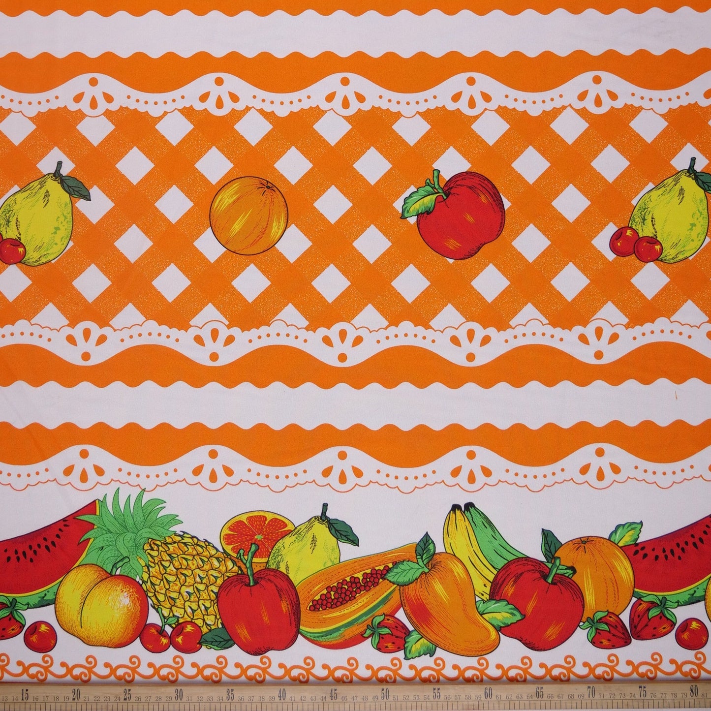MANTELERIA ESTAMPADO NARANJA EXUBERANTE