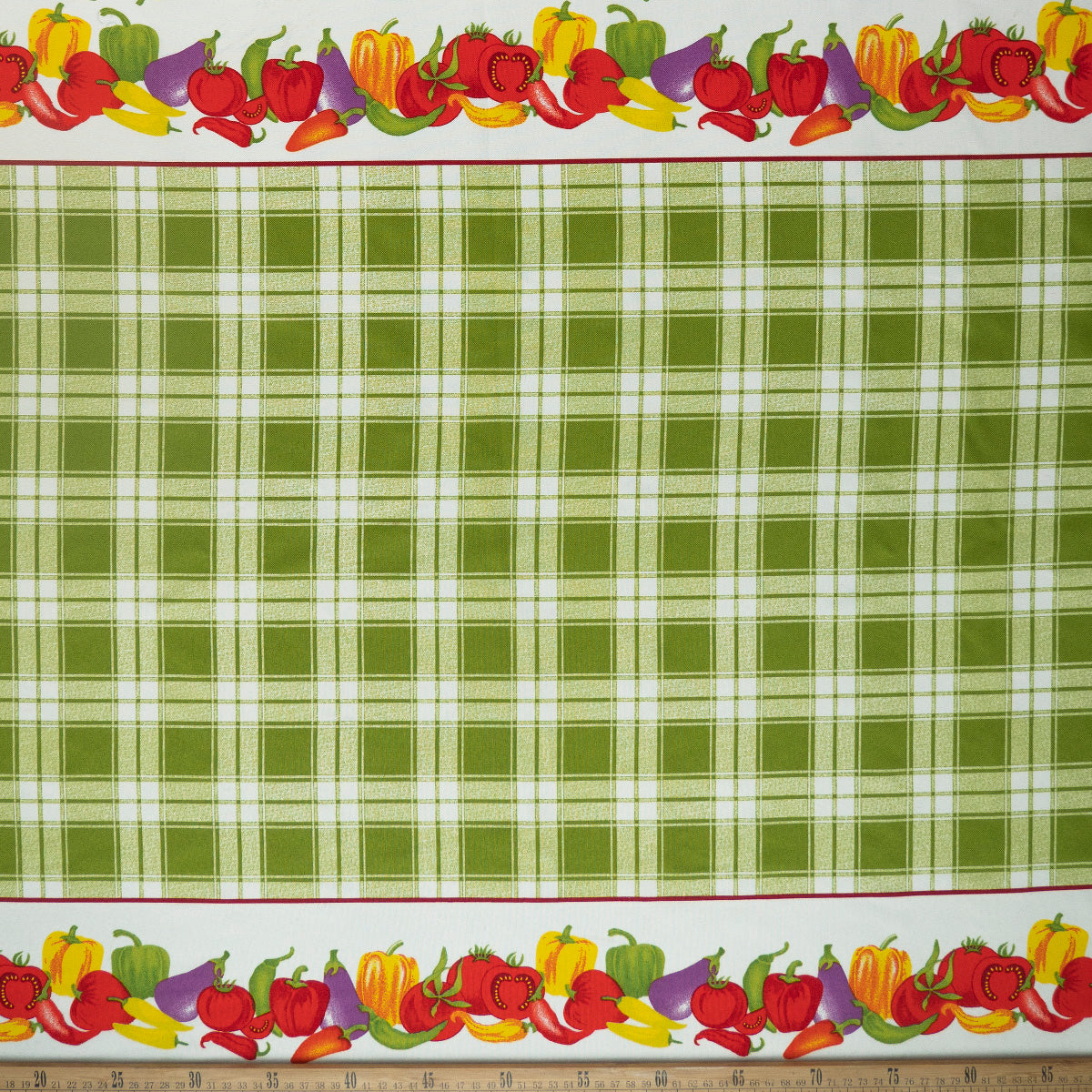 MANTELERIA ESTAMPADA VERDE HOLLY CUADRILLE