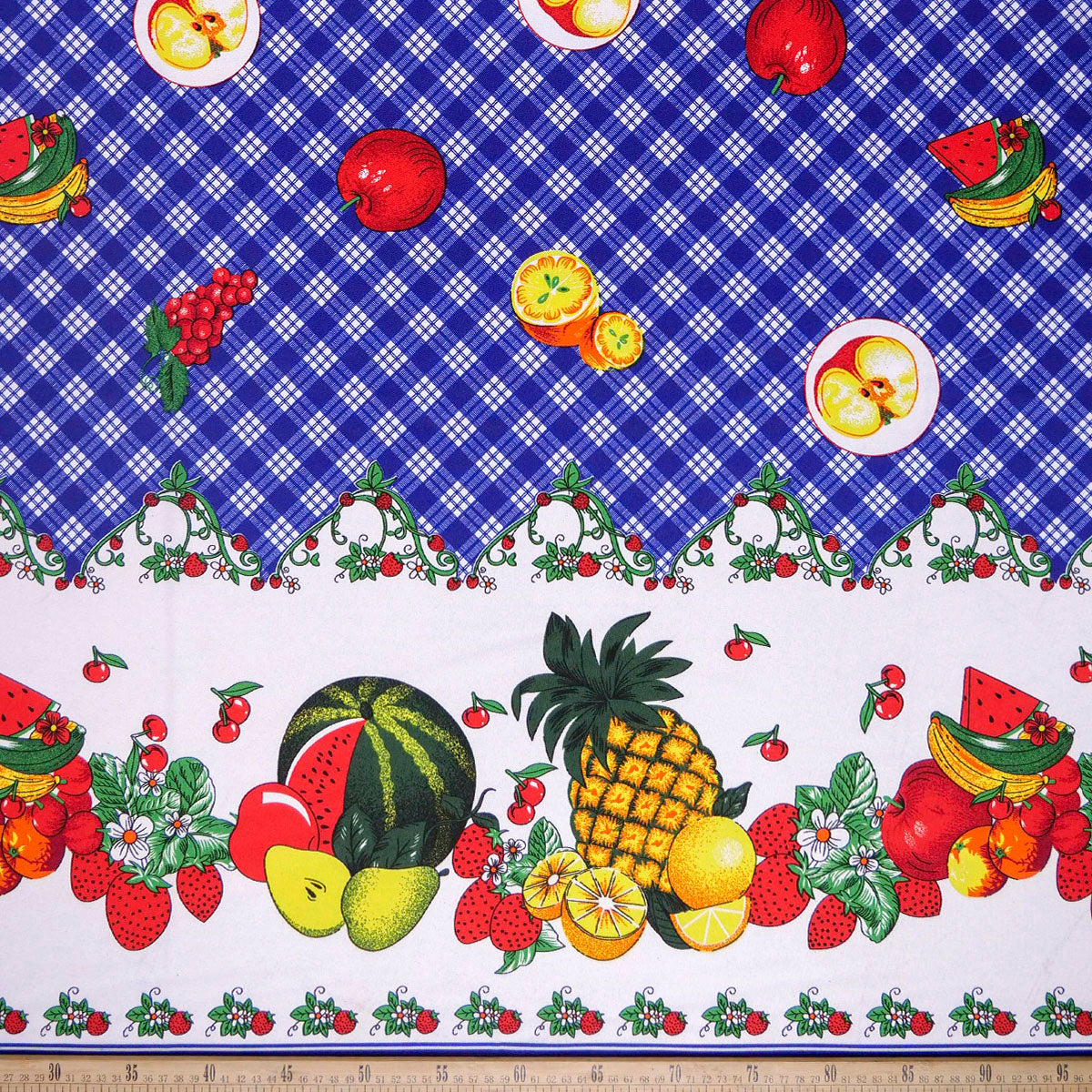 MANTELERIA ESTAMPADA AZUL SURF