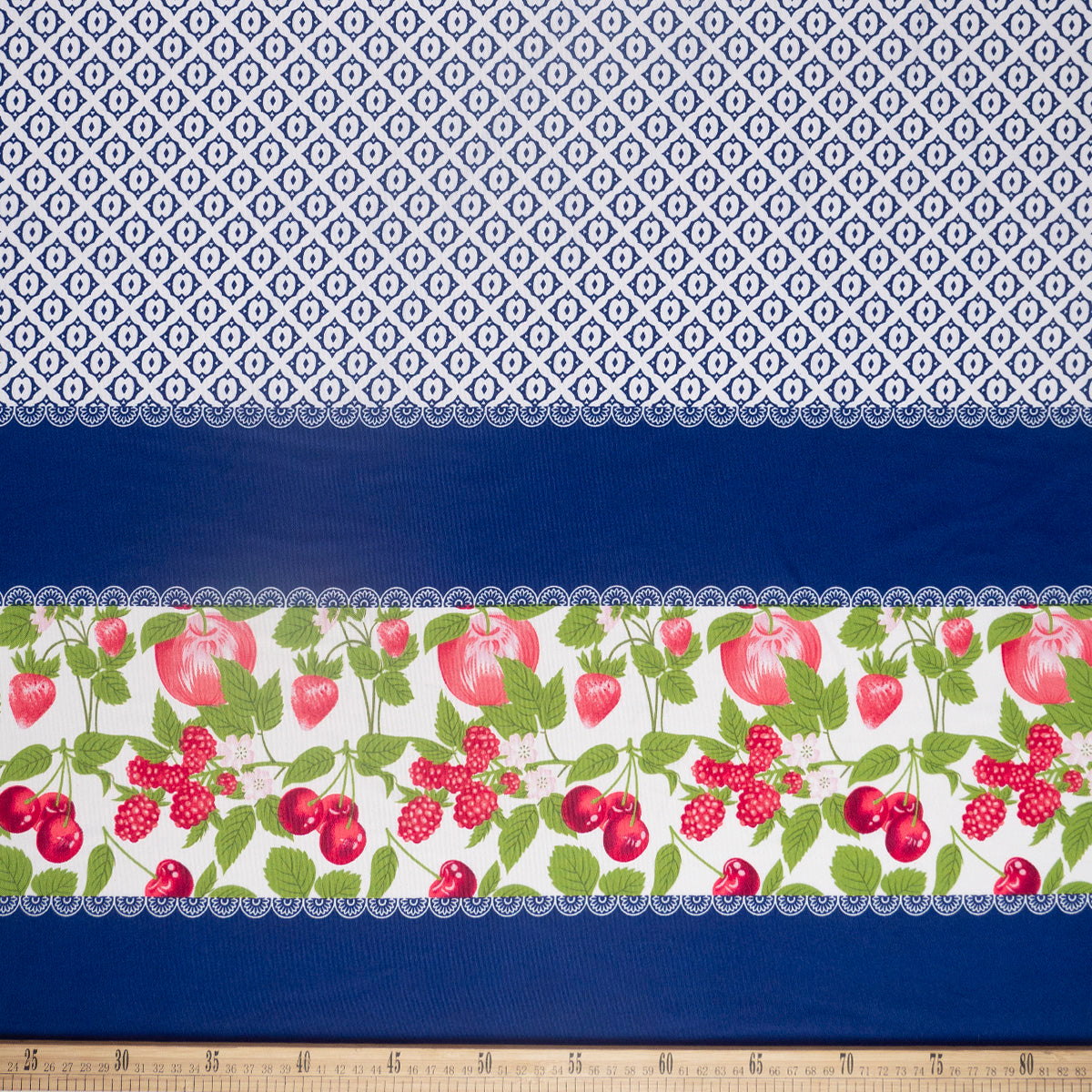 MANTELERIA ESTAMPADA AZUL ESPECTRO GUARDAS