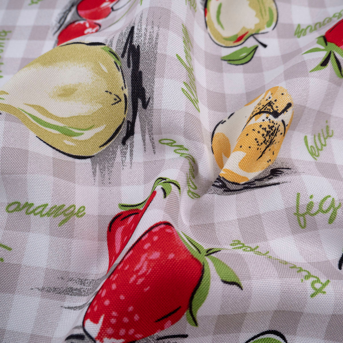 MANTELERIA ESTAMPADA GRIS ALLOY FRUTAL