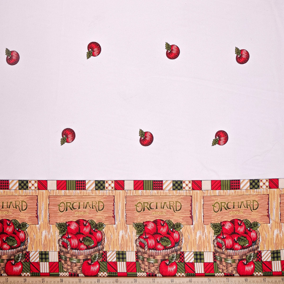 MANTELERIA ESTAMPADA BEIGE TRIGO GUARDAS FRUTALES