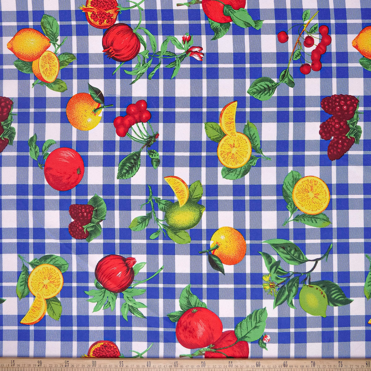 MANTELERIA ESTAMPADA AZUL SURF FRUTAL