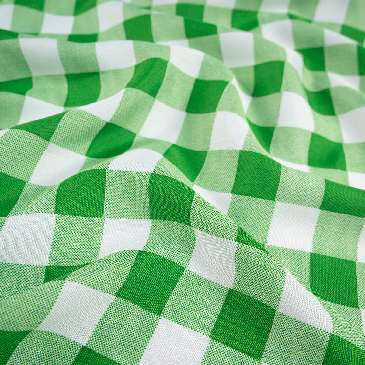 MANTELERIA ESTAMPADA VERDE LIMA CUADRILLÉ