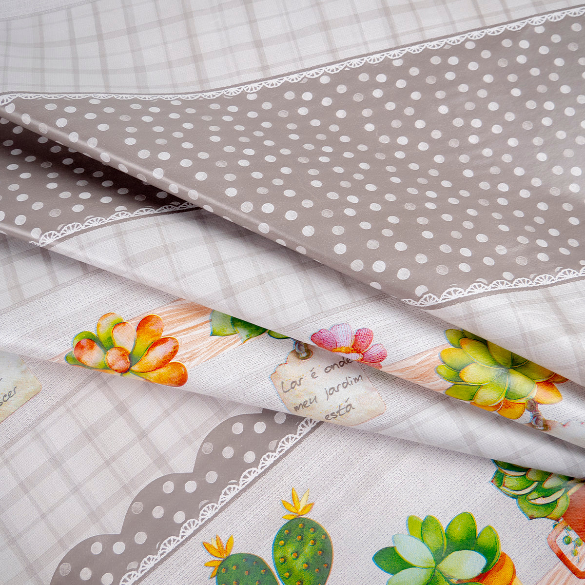 PVC DOBLE ESTAMPADO GRIS ALLOY CACTUS