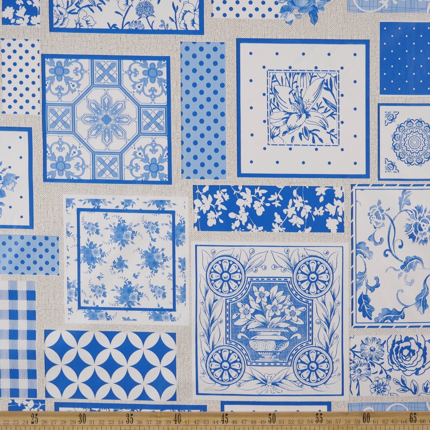 PVC DOBLE ESTAMPADO AZUL VISTA