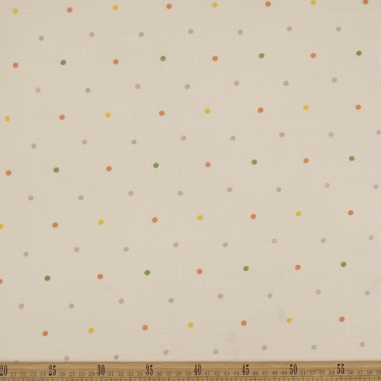 BABY COTTON INFANTIL BEIGE ARENA CLARA MOTAS COLORIDAS