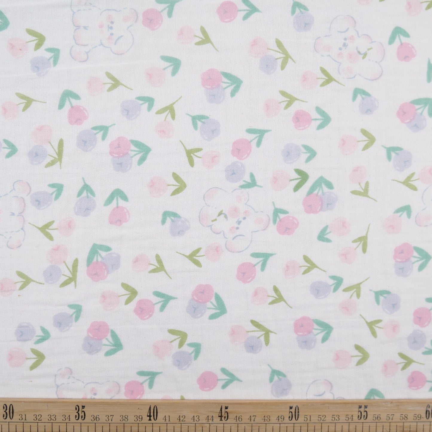 BABY COTTON INFANTIL BLANCO BRILLANTE FLORES