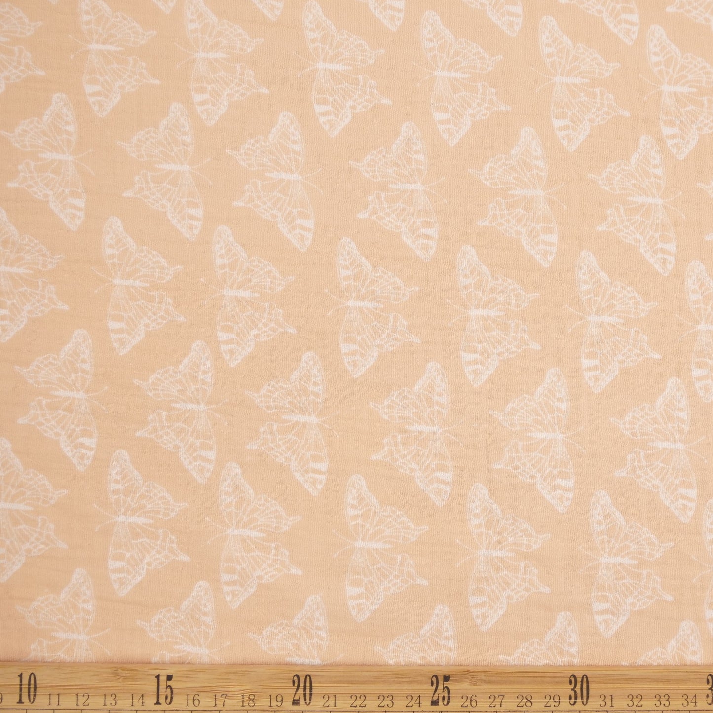 BABY COTTON INFANTIL SALMON ANTIGUO CON MARIPOSAS BLANCAS