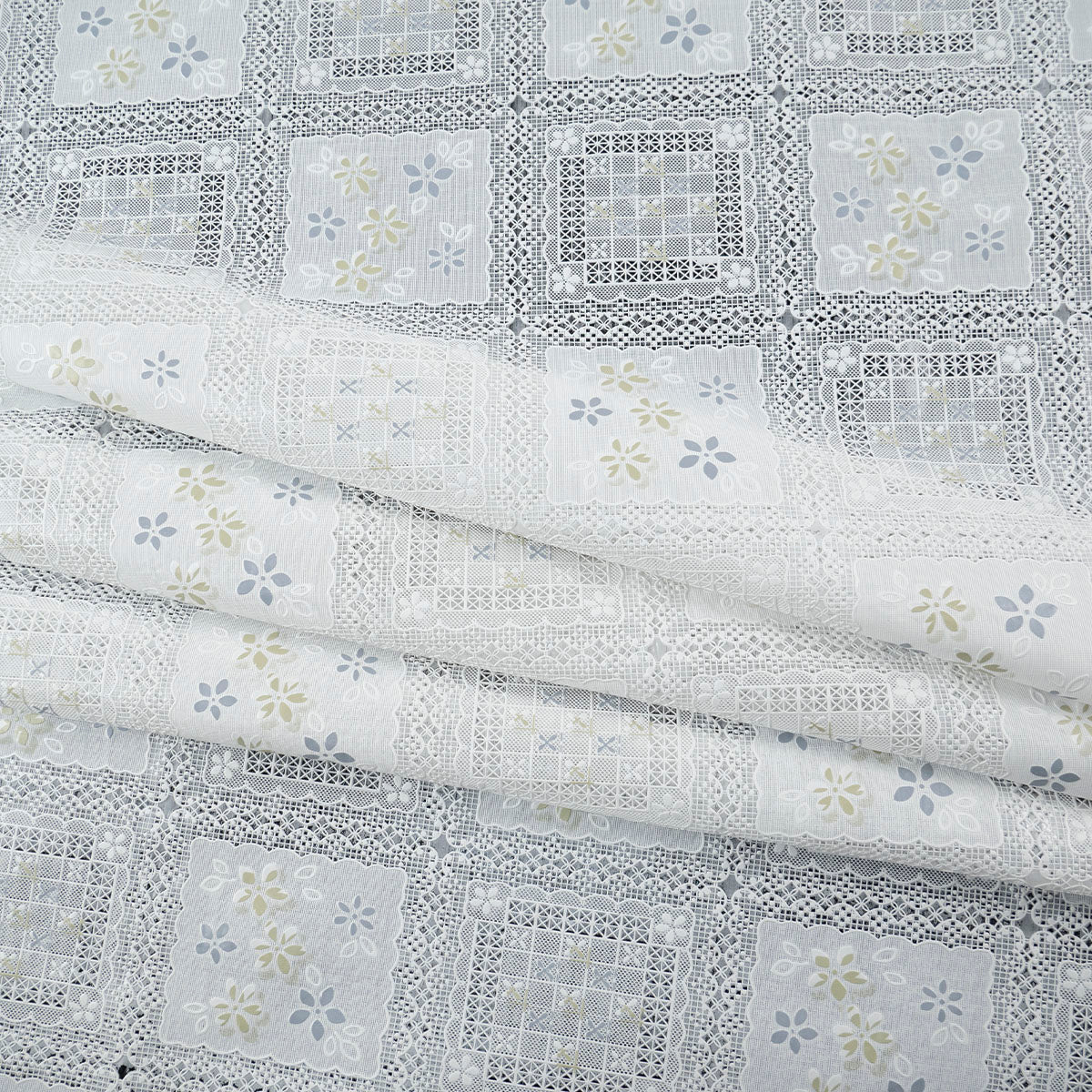 PVC JACQUARD BLANCO BRILLANTE