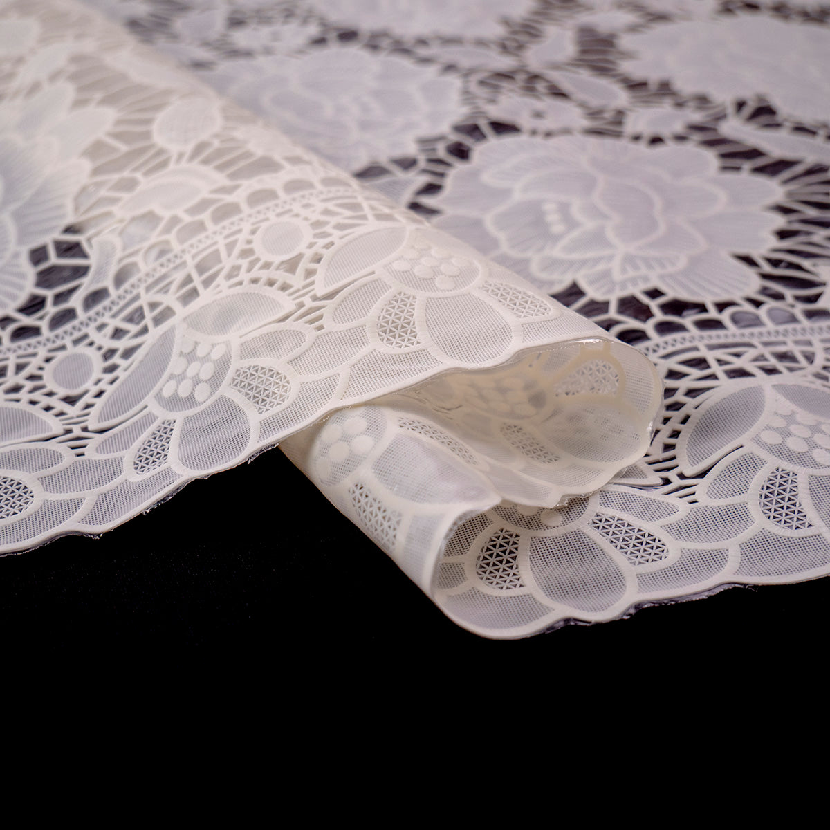 PVC JACQUARD BLANCO PAPIRO