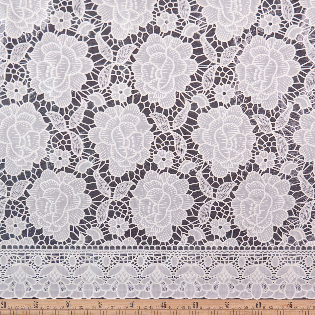 PVC JACQUARD BLANCO PAPIRO