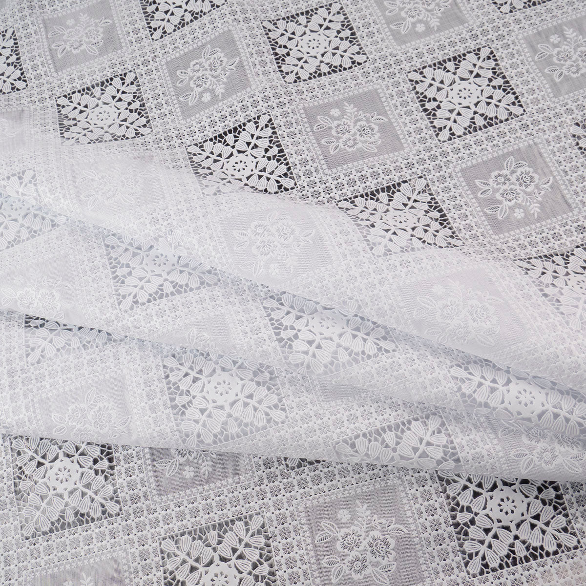 PVC JACQUARD BLANCO BRILLANTE