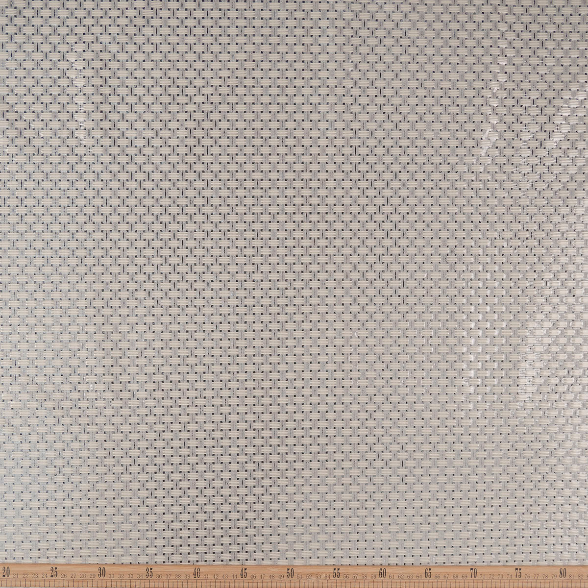 PVC JACQUARD BLANCO PAPIRO GEOMÉTRICO