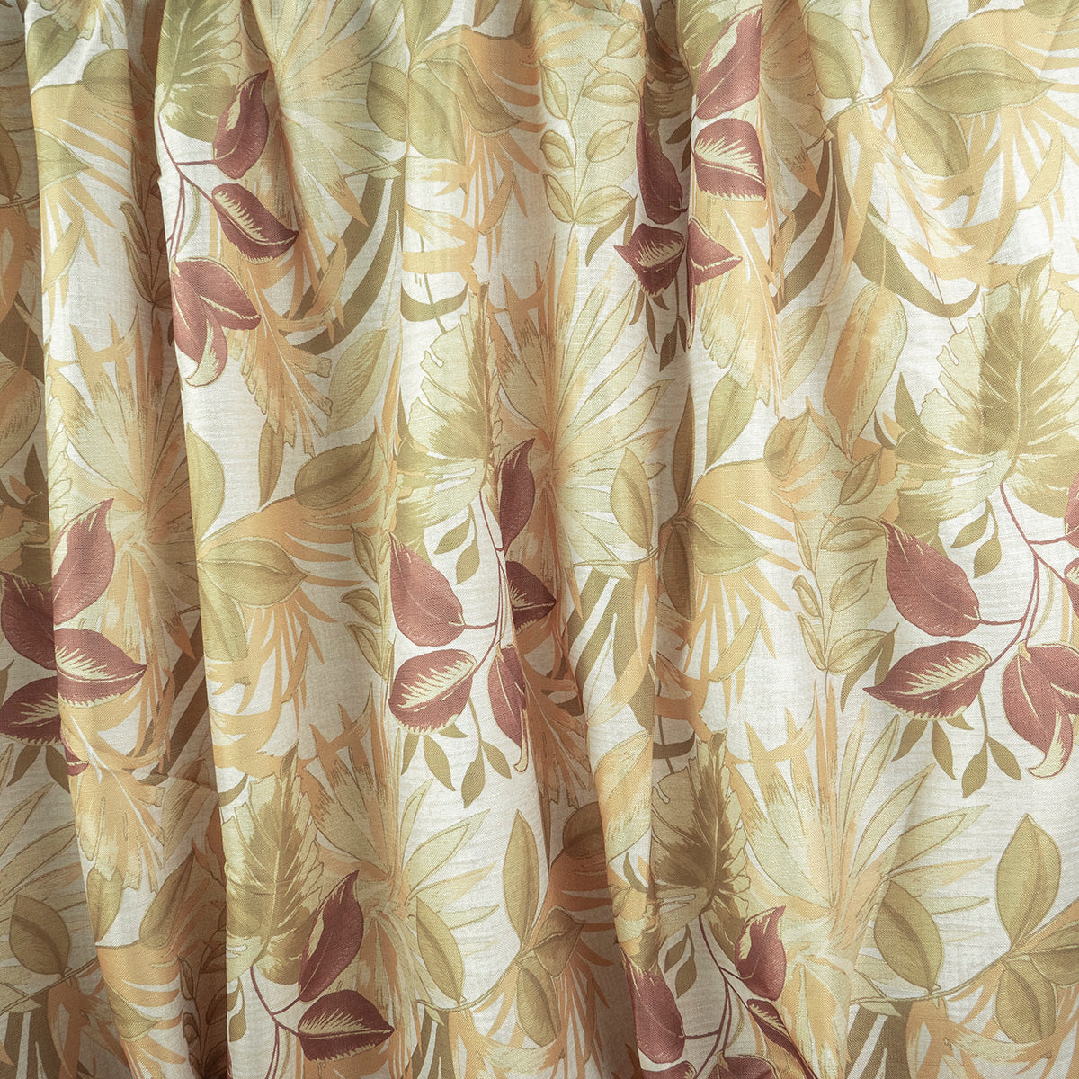 GROSS LINO ESTAMPADO BEIGE LANA CON HOJAS