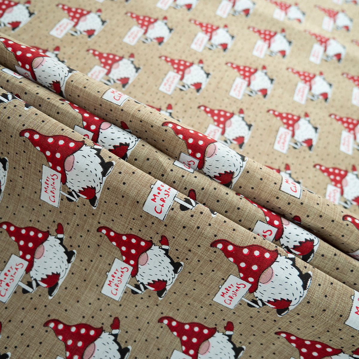 PANAMA NAVIDAD BEIGE SAGE GREEN DUENDE MARRY CHRISTMAS