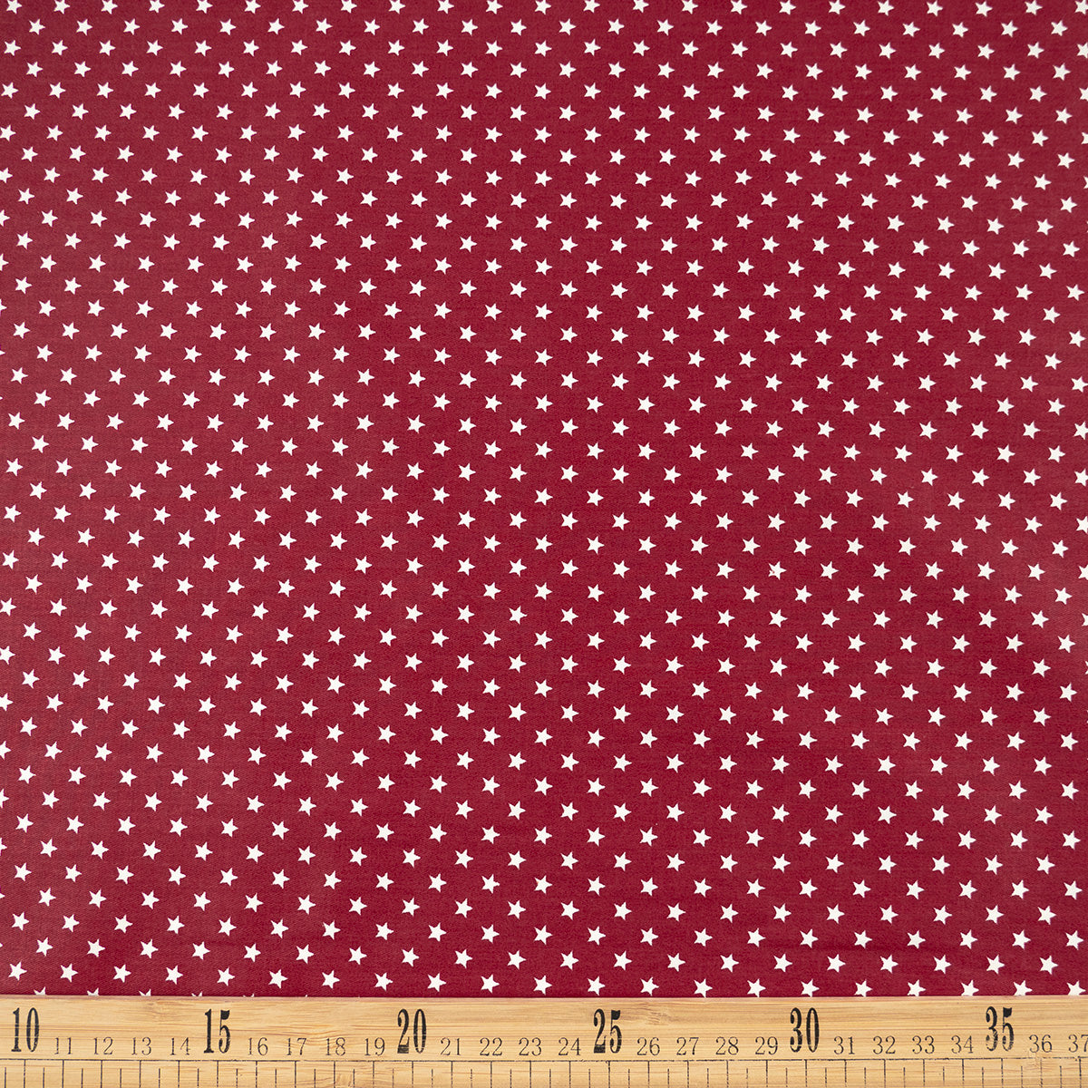 DRIL NAVIDAD BORDO VINO RUBY ESTRELLITAS
