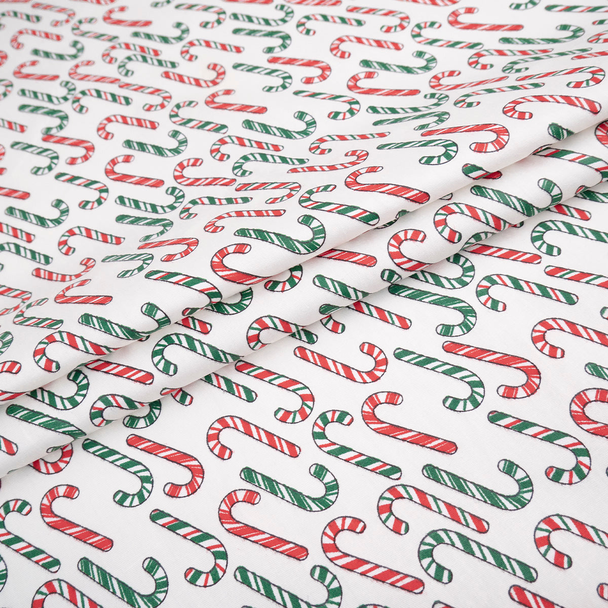 DRIL NAVIDAD BLANCO PAPIRO BASTÓN DE CARAMELO